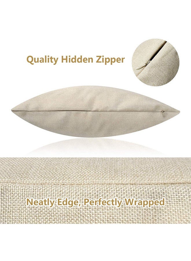 Bukela Decorative Throw Pillow Covers 18x18 inches Set of 4 Birds Butterfly and Plant Cushion Covers 45cm x 45cm Boho Linen Square Throw Pillow Cases for Living Room Sofa Couch Bed Pillowcases - Image 5